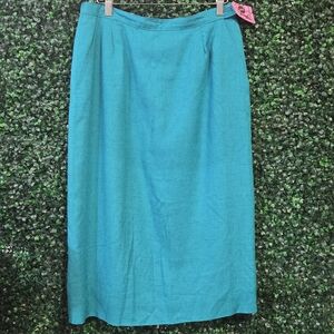 Pendleton Teal Midi Skirt